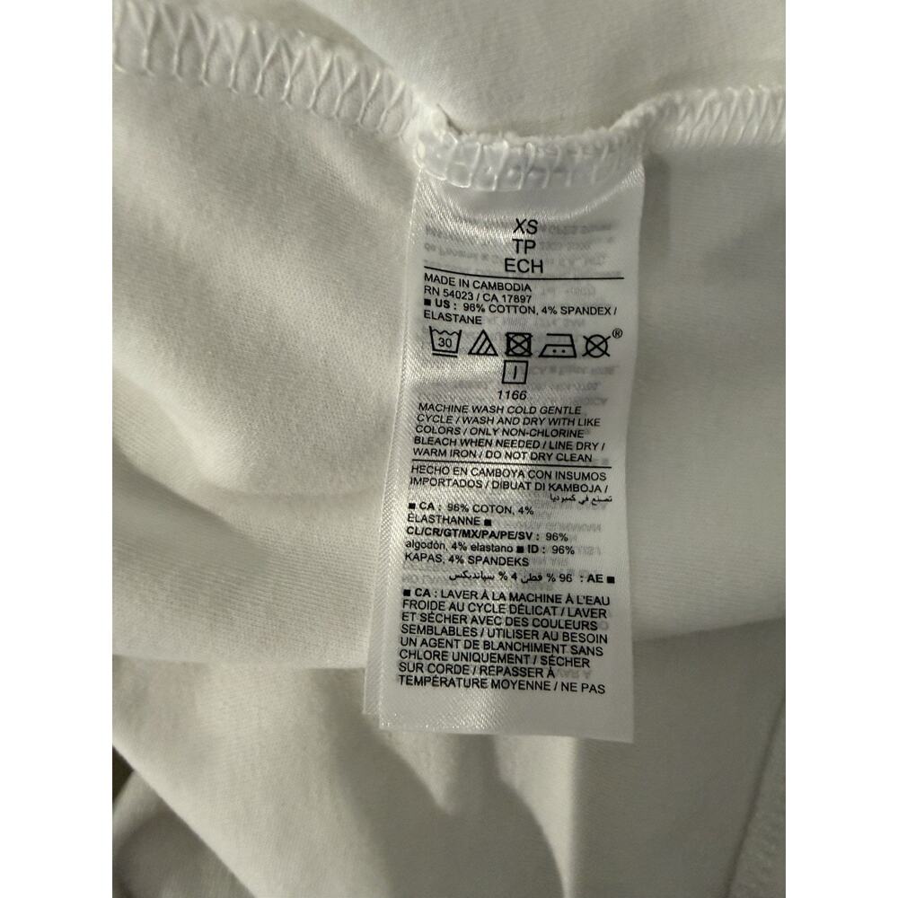 Old Navy Dress Womens XS White Sheath Mini Square Neck Pockets Jersey Casual - Picture 8 of 10